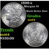 Image 1 : 1890-s Morgan Dollar $1 Grades Choice Unc