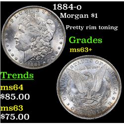 1884-o Morgan Dollar $1 Grades Select+ Unc