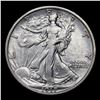 Image 2 : 1917-p Walking Liberty Half Dollar 50c Grades vf++