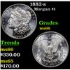 Image 1 : 1882-s Morgan Dollar $1 Grades GEM+ Unc