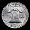 Image 3 : 1952-d Franklin Half Dollar 50c Grades Select Unc FBL