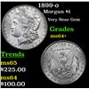 Image 1 : 1899-o Morgan Dollar $1 Grades Choice+ Unc