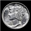 Image 2 : 1936-p Mercury Dime 10c Grades Select+ Unc