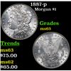 Image 1 : 1887-p Morgan Dollar $1 Grades Select Unc