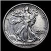 Image 2 : 1917-p Walking Liberty Half Dollar 50c Grades Choice AU