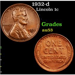 1932-d Lincoln Cent 1c Grades Select AU