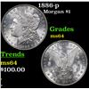 Image 1 : 1886-p Morgan Dollar $1 Grades Choice Unc