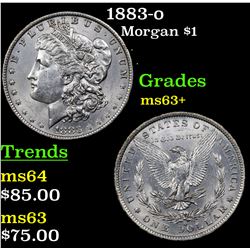 1883-o Morgan Dollar $1 Grades Select+ Unc