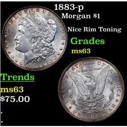 1883-p Morgan Dollar $1 Grades Select Unc