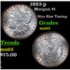 Image 1 : 1883-p Morgan Dollar $1 Grades Select Unc