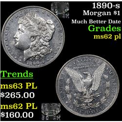 1890-s Morgan Dollar $1 Grades Select Unc PL