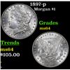 Image 1 : 1897-p Morgan Dollar $1 Grades Choice Unc