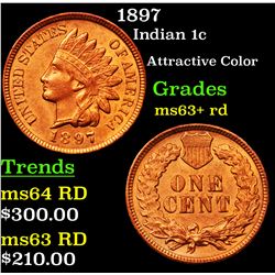 1897 Indian Cent 1c Grades Select+ Unc RD