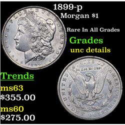 1899-p Morgan Dollar $1 Grades Unc Details