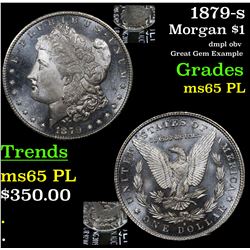 1879-s Morgan Dollar $1 Grades GEM Unc PL