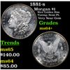 Image 1 : 1881-s Morgan Dollar $1 Grades Choice+ Unc