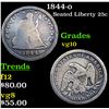 Image 1 : 1844-o Seated Liberty Quarter 25c Grades vg+