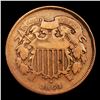 Image 2 : 1864 Two Cent Piece 2c Grades vf++