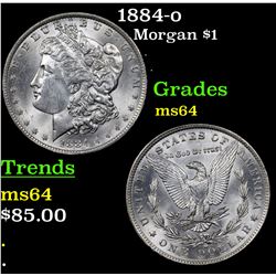 1884-o Morgan Dollar $1 Grades Choice Unc