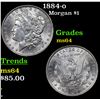 Image 1 : 1884-o Morgan Dollar $1 Grades Choice Unc