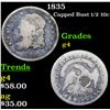 Image 1 : 1835 Capped Bust Half Dime 1/2 10c Grades g, good