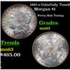 Image 1 : 1887-s Colorfully Toned Morgan Dollar $1 Grades Select Unc
