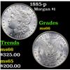 Image 1 : 1885-p Morgan Dollar $1 Grades GEM+ Unc