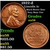 Image 1 : 1922-d Lincoln Cent 1c Grades Choice AU/BU Slider