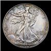 Image 2 : 1939-d Walking Liberty Half Dollar 50c Grades Select Unc