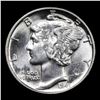 Image 2 : 1941-p Mercury Dime 10c Grades Choice+ Unc