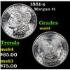 Image 1 : 1881-s Morgan Dollar $1 Grades Choice Unc
