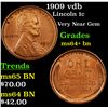 Image 1 : 1909 vdb Lincoln Cent 1c Grades Choice+ Unc BN