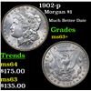 Image 1 : 1902-p Morgan Dollar $1 Grades Select+ Unc