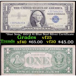 *Star Note* 1957A $1 Blue Seal Silver Certificate Grades vf+