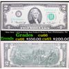 Image 1 : *Star Note * 1976 $2 Green Seal Federal Reserve Note (Philidelphia, PA) Grades Gem+ CU