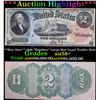 Image 1 : ***Auction Highlight*** **Star Note** 1869 Large Size Legal Tender Note Grades Choice AU/BU Slider+ 