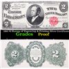 Image 1 : Proof 1891 $2 Bureau of Engraving & Printing Silver Certificate Grades Proof