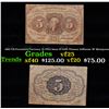 Image 1 : 1862 US Fractional Currency 5c First Issue fr-1230 Thomas Jefferson W/ Monigram Grades vf+