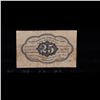Image 5 : 1862 US Fractional Currency 25¢ First Issue Fr-1281 Thomas Jefferson W/ Monigram Grades vf+