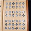 Image 4 : Partial Roosevelt Dime Book 1965-2000 99 coins