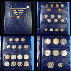 Complete 20th Century United States Type Set book (Pennys, Nickels, Dime, Quarters,Halves, Dollars) 