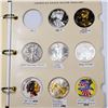 Image 3 : Partial Colorized Eagle Dollar Book 1999-2018 9 coins
