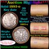 Image 1 : ***Auction Highlight*** Full solid Key date 1893-o Morgan silver dollar roll, 20 coin (fc)