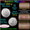 Image 1 : ***Auction Highlight*** Full solid Key date 1901-p Morgan silver dollar roll, 20 coin (fc)