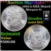 Image 1 : ***Auction Highlight*** NGC 1885-o GSA Hoard Morgan Dollar $1 Graded ms64 By NGC (fc)