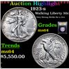 Image 1 : ***Auction Highlight*** 1923-s Walking Liberty Half Dollar 50c Graded Choice Unc By USCG (fc)