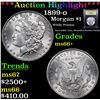 Image 1 : ***Auction Highlight*** 1899-o Morgan Dollar $1 Graded GEM++ Unc BY USCG (fc)