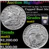 Image 1 : ***Auction Highlight*** 1834 O-102 Lg date, Lg letters Capped Bust Half Dollar 50c Graded Select Unc