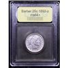 Image 4 : ***Auction Highlight*** 1892-p Barber Quarter 25c Graded Choice+ Unc By USCG (fc)