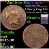 Image 1 : ***Auction Highlight*** 1795 Plain Edge Cohen 2A R3 Ty 3 Head Punctuated date Liberty Cap 1/2c Grade